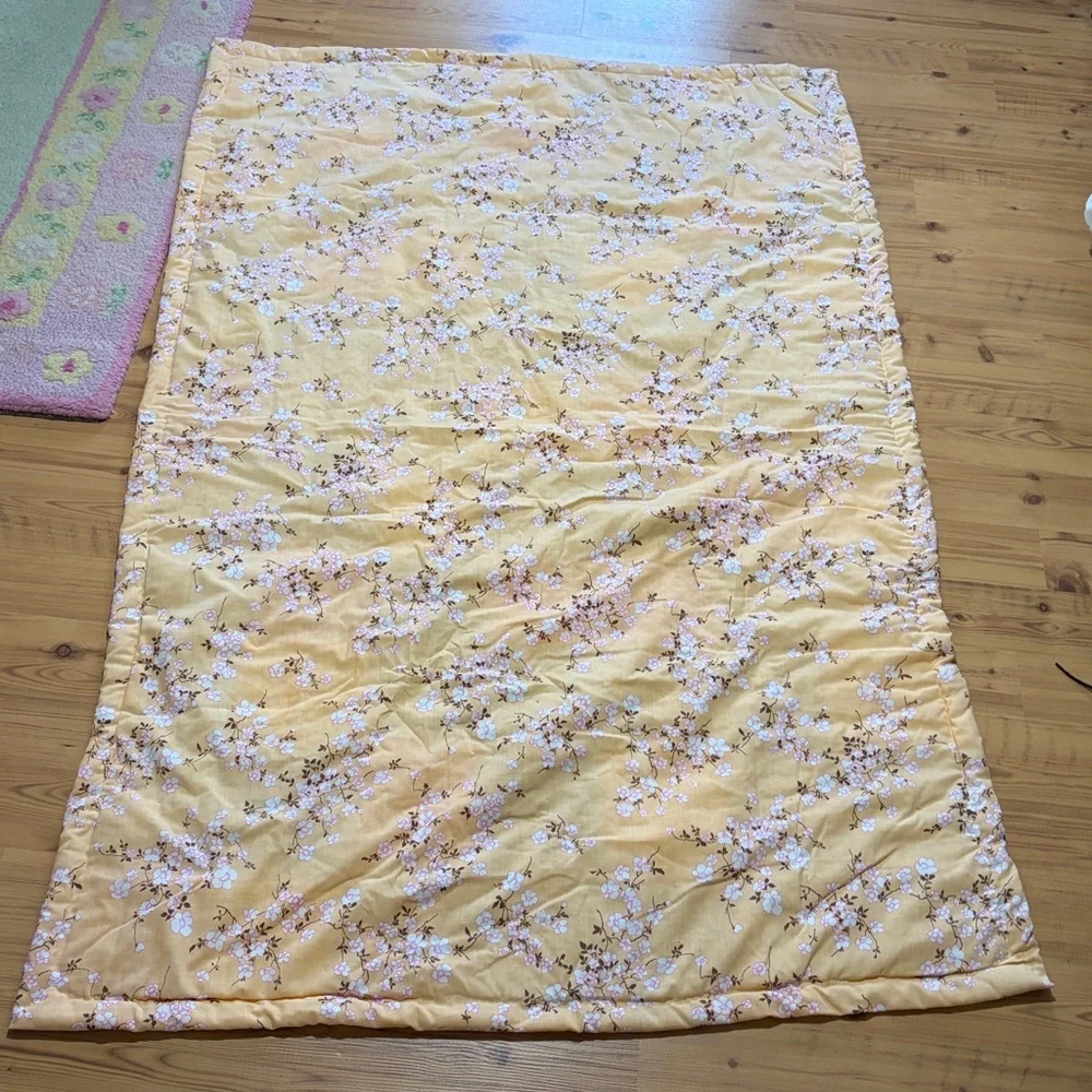 Handmade patchwork quilt throw blanket